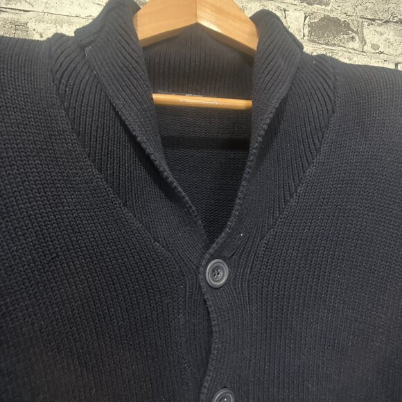 EUC J.Crew Men's Navy Blue Sweater Size Medium - Picture 3 of 13